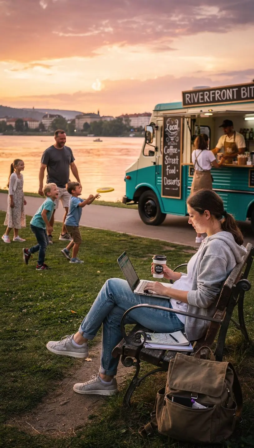 Turista si prezerá transparentné cenové tabuľky vstupného do turistických atrakcií na informačnej tabuli.
